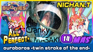 Maimai BUDDiES ouroboros twin stroke of the end MASTER ALL PERFECT 60fps [upl. by Eilama]