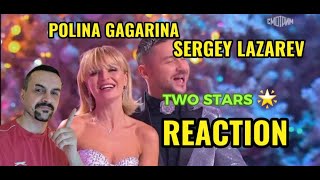 POLINA GAGARINA Полина Гагарина и Сергей Лазарев  Две звёзды REACTION [upl. by Alliuqa]