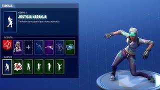 NUEVO Baile JUSTICIA NARANJA en Fortnite  Gesto  ORANGE JUSTICE Boogie Down  Orange Shirt Kid [upl. by Bearnard]