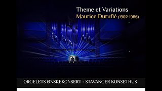 Loreto Aramendi plays Theme et Variations Veni Creator  Maurice Duruflé  Stavanger Concert Hall [upl. by Ulda748]