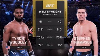 Tyron Woodley Vs Stephen Thompson Full UFC Fight [upl. by Zaraf]