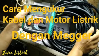 Cara mengukur kabel dan lilitan motor dengan menggunakan Megger Kyoritsu 3005A  Insulation Tester [upl. by Nagaem105]