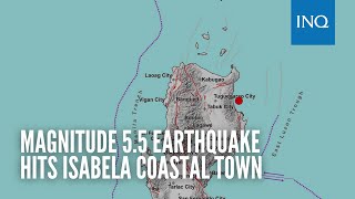 Magnitude 55 earthquake hits Isabela coastal town [upl. by Dutch]