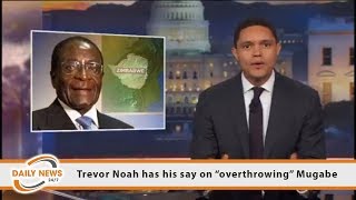 Trevor Noah has his say on “overthrowing” Mugabe [upl. by Hanson230]