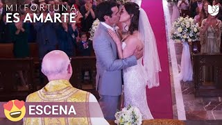 Mi Fortuna es Amarte  Natalia y Chente se casan frente a los ojos de Dios [upl. by Wat]