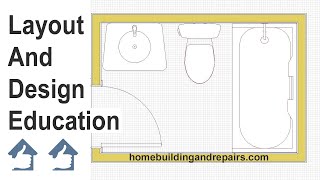 The Most Popular Bathroom Layout Construction Design Floor Plan  Architecture Education [upl. by Eahcim406]