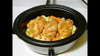 Slow Cooker Chicken Recipe I Poulet a la Mijoteuse [upl. by Ntsuj]