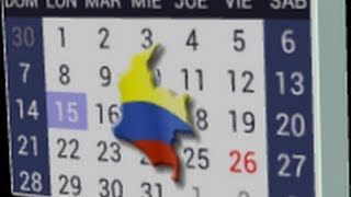 Calendario Festivos Colombia [upl. by Feinberg]