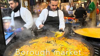 🇬🇧🎄🎅 CHRISTMAS IN BOROUGH MARKET LONDON STREET FOOD LONDON WALKING TOUR 4K60FPS HDR [upl. by Siva]