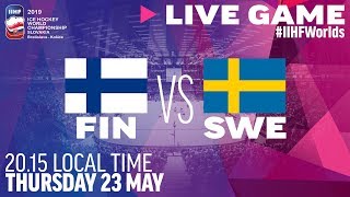 FinlandSweden  Quarterfinals  Full Game  2019 IIHF Ice Hockey World Championship [upl. by Yarled]