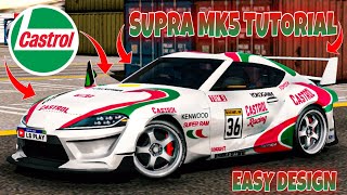 Como Fazer o Supra Mk5 da Castrol  Car Parking Multiplayer [upl. by Meunier]