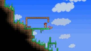 Terraria crafting how to use your workbench and make a door [upl. by Cordelia]