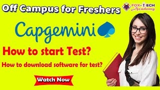 How to start Capgemini Assessment  How to download software for Capgemini online test [upl. by Eiliah423]