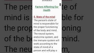 What are the Factors Affecting Our Health Class 12 Biology Chapter 8 [upl. by Byrdie217]