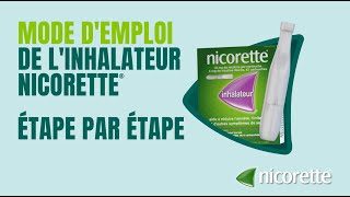 MODE D’EMPLOI DE L’INHALATEUR NICORETTE® ÉTAPE PAR ÉTAPE [upl. by Amir110]