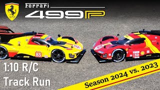 Ferrari 499P Hypercar Track Run  RC Scale 110  Tamiya TC01 chassis [upl. by Dunton24]