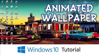 How To Have An Animated Desktop Background Wallpaper on Windows Tutorial [upl. by Eitnom401]