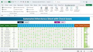 How to make Attendance Sheet in Ms Excel sohailsaeed aaosikhain msofficeexcel [upl. by Auhesoj]