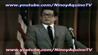 NINOY AQUINOs memorable speech 39 in Los Angeles 2151981 [upl. by Adaminah]