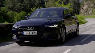 Audi A6 in Firmament Blue Driving Video [upl. by Adyela550]