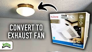 Bathroom Exhaust Fan Install  DIY Bathroom Remodel [upl. by Inele]