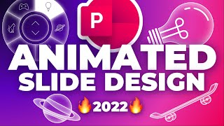 Animated PowerPoint Slide Design Tutorial 🔥2022🔥 [upl. by Onilecram]