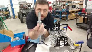 VW 18t 20v engine build head assembly [upl. by Tezzil894]