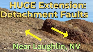 Huge Extensional Structures Detachment Fault Near Laughlin Nevada [upl. by Hannah683]