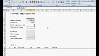 Calcular Cuadro de amortización de un préstamo [upl. by Flor169]