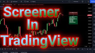 How to develop Screener in Pine Script TradingView  tradingview [upl. by Figueroa]