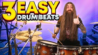 3 Drum Beats ANYONE Can Play [upl. by Aitsirt845]