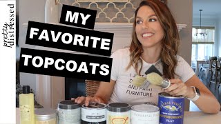 My Favorite Top Coats for Chalk Paint  Seal Painted Furniture [upl. by Kaine595]