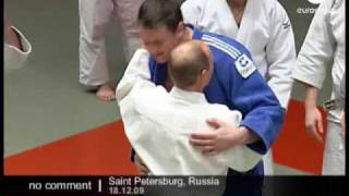 Putin practices judo [upl. by Tolman]