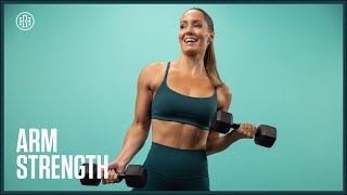 Day 1 Arm Strength Workout with Dumbbells  HR12WEEK 40 [upl. by Alika]