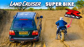 Land Cruiser vs Superbike OFFROAD RACE [upl. by Saucy72]