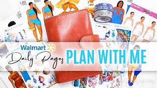 Walmart Pen  Gear Passport Daily Planner Ocean Beach Plan With Me [upl. by Trubow]