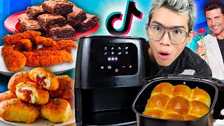 PROBÉ RECETAS VIRALES DE TIKTOK EN FREIDORA DE AIRE 12 🤠👌 ¿Funciona Ramjoy airfryer [upl. by Eadrahs460]