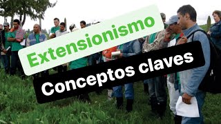 Extensionismo  Conceptos clave  función del extensionista [upl. by Nnylcaj]