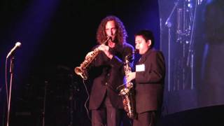 Kenny G and Austin G quotOver the Rainbowquot at Humphreys San Diego [upl. by Yetsirhc]