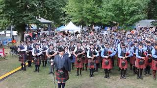 Kinc Record Massed Band at Kincardine Scottish Festival July 6 2024 [upl. by Akered805]