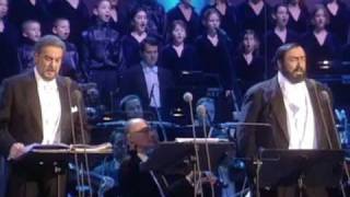 Luciano Pavarotti and Placido Domingo  O Holy Night  Cantique De Noel ChristmasVienna 1999 [upl. by Linis]