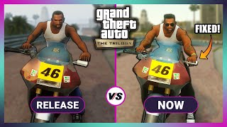 GTA Trilogy Definitive Edition  Release vs Now 2024 Comparison [upl. by Nadya758]