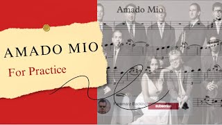 Amado Mio  Pink Martini  Sheet music for Practice [upl. by Jone589]