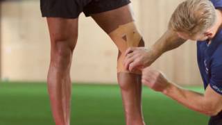 Elastoplast How to strap and support the knee [upl. by Nim]