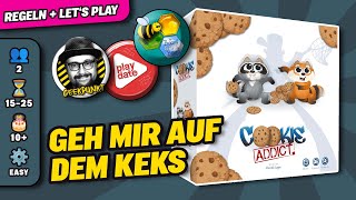 COOKIE ADDICT  Brettspiel  Regeln amp Lets Play [upl. by Buff]