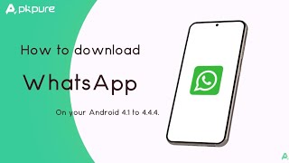 How to Download WhatsApp on Android 41 to 444 [upl. by Gessner]