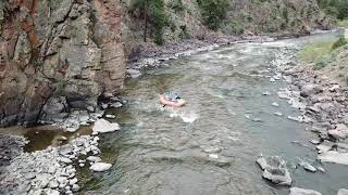 Rafting the Upper Colorado  Red Gorge Yarmony Rapid at 320 cfs Drone Footage [upl. by Dannie]