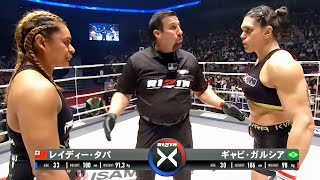 Seini Draughn USA vs Gabi Garcia Brazil  KNOCKOUT MMA fight HD [upl. by Akirdnwahs239]