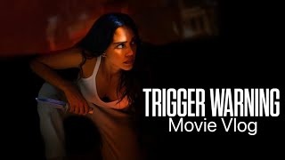 Trigger Warning Movie Vlog Projector Movie Night [upl. by Jacobson465]