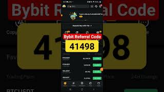 Bybit Referral code is  41498  Use Code amp Get Free 50 Sign Up Bonus BybitReferralcode [upl. by Par]